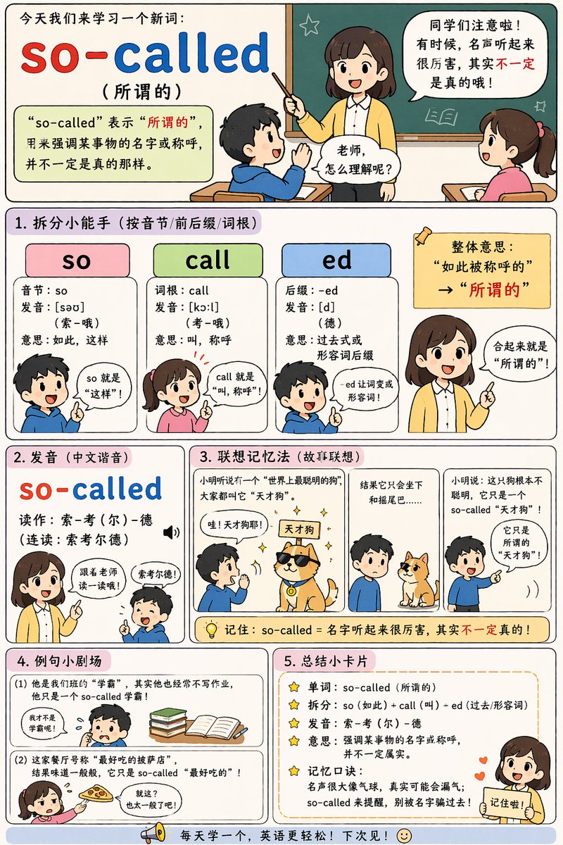 Infographic / Edu Visual - English Vocabulary Educational Infographic