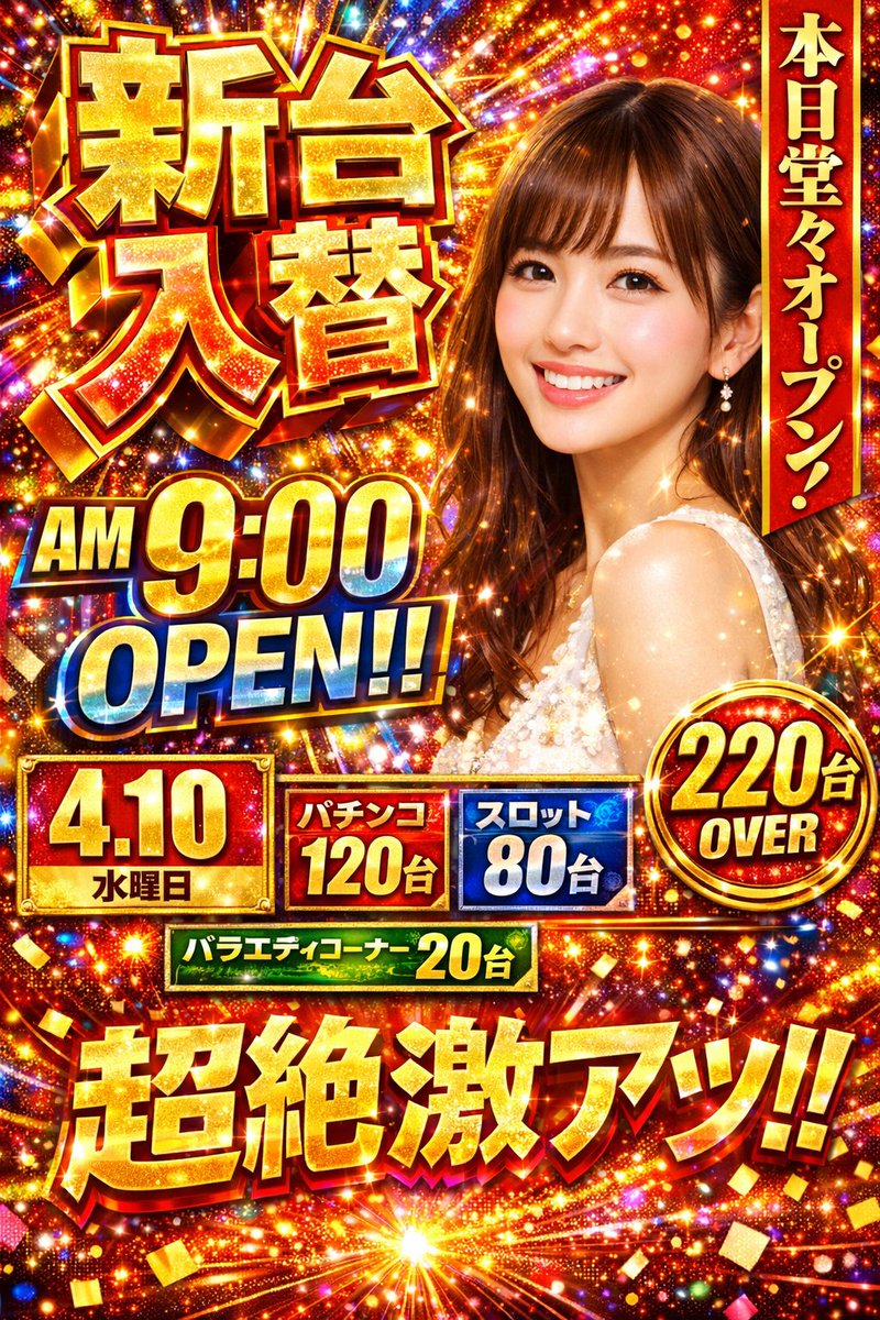 Product Marketing - Flashy Pachinko Parlor Promo Poster